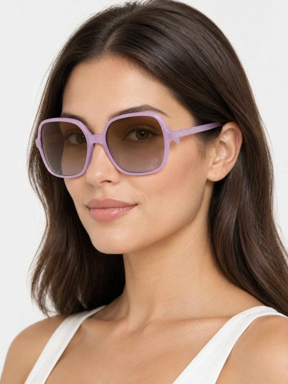 NEW Celine CL40244U 78F Shiny Opal Lilac Sunglasses Authentic
